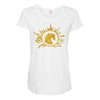 bahubali empire gold Maternity Scoop Neck T-shirt