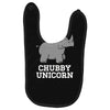 chubby unicorn rhino Baby Bibs