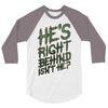 zombie right behind 3/4 Sleeve Shirt