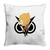 funny black gamming Throw Pillow