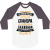 Super Cool Grandpa Of A Freaking Awesome Grandson 3/4 Sleeve Shirt