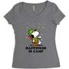 Happiness is Camp Women's Triblend Scoop T-shirt