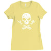 rock skull Ladies Fitted T-Shirt