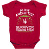 alien abductee survivor tour ufo nerd geek comic funny Baby Bodysuit