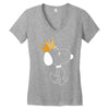 Crown Snoopy Women's V-Neck T-Shirt