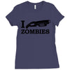 i shotgun zombies funny t shirt dead apocalypse s 3xl Ladies Fitted T-Shirt
