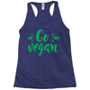 go vegan Racerback Tank