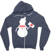 snowman   jake paul   red Zipper Hoodie