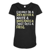 natural queens rock Maternity Scoop Neck T-shirt
