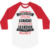 Super Cool Grandad Of A Freaking Awesome Grandson 3/4 Sleeve Shirt