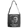 i'm awesome  funnycomic deal with it party retro cool Adjustable Strap Totes