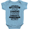 Super Cool Granddad Of A Freaking Awesome Granddaughter Baby Onesie