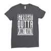 straight outta planet vegeta Ladies Fitted T-Shirt