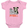 This Girl Loves Pitbull Baby Onesie