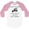 motorbike i don't snore biker's biker 3/4 Sleeve Shirt