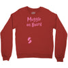 Muggle On Board Pink Crewneck Sweatshirt