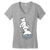 mickey get high Women's V-Neck T-Shirt