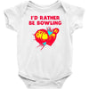 id rather be bowling Baby Bodysuit