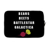 bears beets battlestar galactica Laptop sleeve