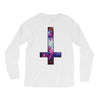 inverted galaxy cross funny  religion banter space fashion new Long Sleeve Shirts