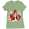 red Ladies Fitted T-Shirt