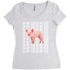 oh my god pig Women's Triblend Scoop T-shirt