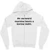 awkward morning funny t shirt sex humor college s 3xl Zipper Hoodie