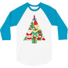 christmas tree made of bells stocking santa 3/4 Sleeve Shirt
