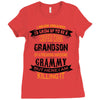 Super Cool Grandson Of A Freaking Awesome Grammy Ladies Fitted T-Shirt