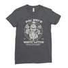 white lotus Ladies Fitted T-Shirt