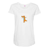 alligator Maternity Scoop Neck T-shirt