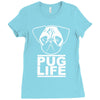 pug life Ladies Fitted T-Shirt
