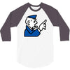 go to jail monopoly 3/4 Sleeve Shirt