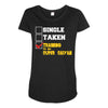 single taken trainin to go super saiyan Maternity Scoop Neck T-shirt