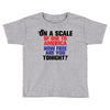 on a scale of one to america how free are you tonight Toddler T-shirt