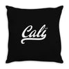 cali black logo Throw Pillow