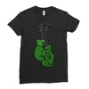 liver cancer boxing glover Ladies Fitted T-Shirt