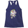 flying rainbow skull island Racerback Tank