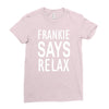 frankie says relax retro vintage Ladies Fitted T-Shirt