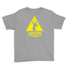 caution shapes being thrown printed Youth Tee