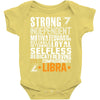 Strong Independent Motivated Libra Baby Onesie