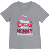 running mommy white V-Neck Tee