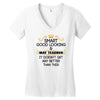 Smart Good Looking Math Teacher Doesnt Get Better Than This Women's V-Neck T-Shirt