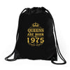 queens are born in 1975 Drawstring Bags