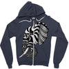 elephant ornate Zipper Hoodie