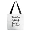 feminism is my second favorite f word Tote Bags