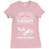 I Don't Need Therapy Just to Go Mountain Biking Ladies Fitted T-Shirt
