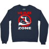 no flex zone arm gym workout Crewneck Sweatshirt