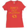 bump's first halloween Ladies Fitted T-Shirt