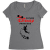 Future Disney Princess Women's Triblend Scoop T-shirt